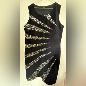 Sami & Jo Black and White Asymmetrical Dress